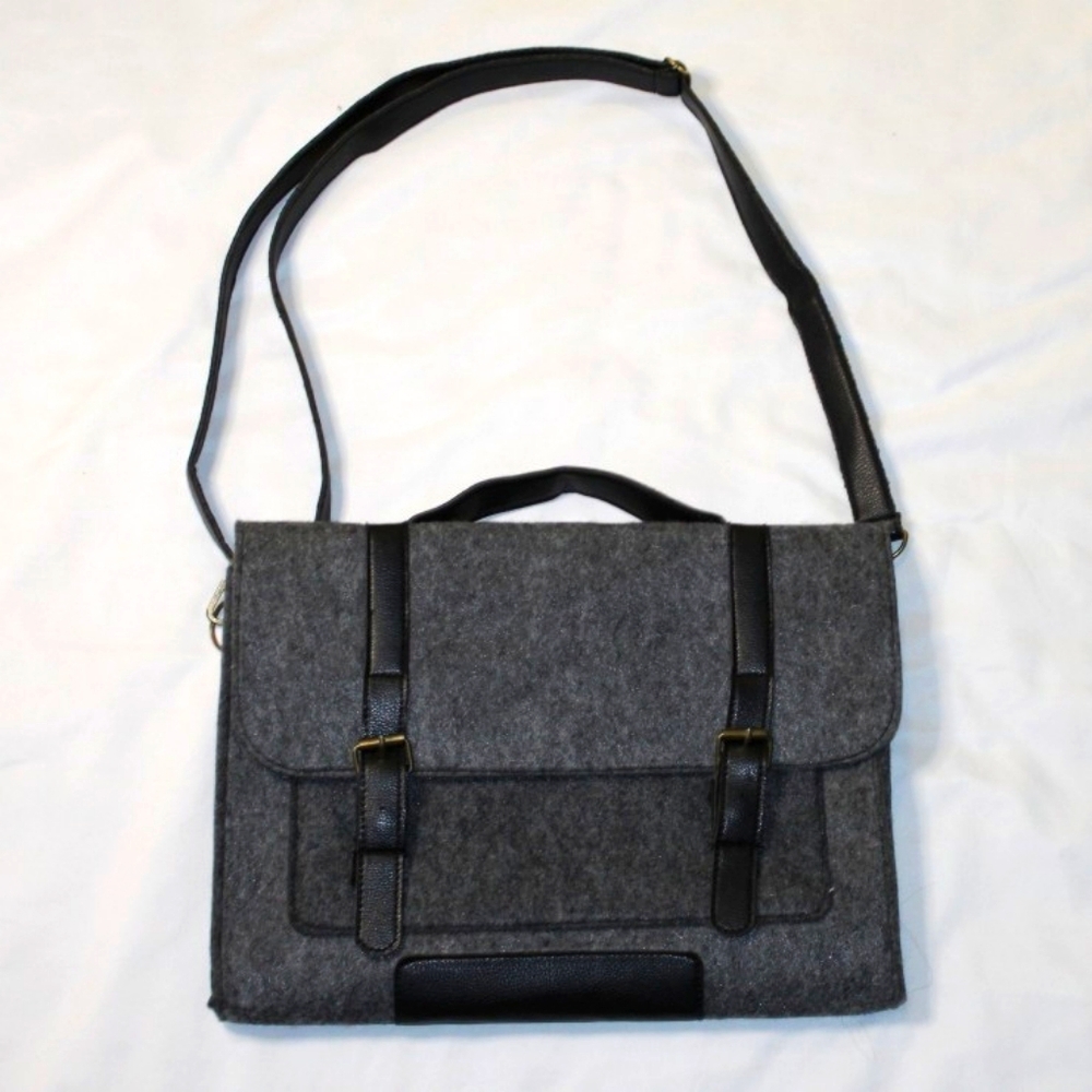 Felt Laptop Bag Briefcase with Shoulder Strap